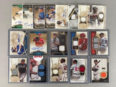 18 - 2011 - 22 Topps Tier One Baseball Jersey and Auto Cards