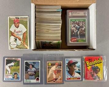 200+ 1960s - 83 Topps Baseball Cards with HOFs, Rookies, and Stars