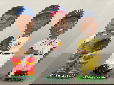 Satchel Paige, Roy Campanella, and Josh Gibson Bobbleheads