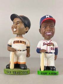 Hank Aaron and Willie Mays Bobbleheads