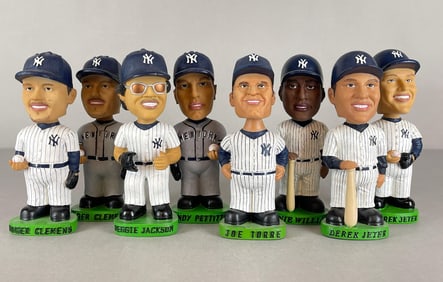 8 - New York Yankees Bobbleheads with Jeter and Jackson