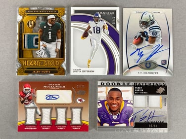 5 - 209 - 23 Football Auto and Jersey Inserts