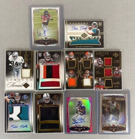 10 - 2014 Topps Chrome and Leaf Limited Football Autos and Jerseys