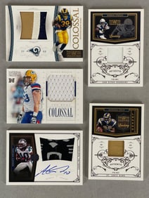 5 - 2011 National Treasures Football Jersey and Auto Cards
