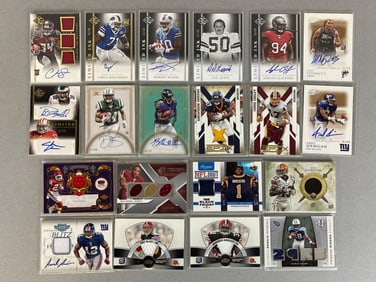 20 - Football Jersey and Auto Cards