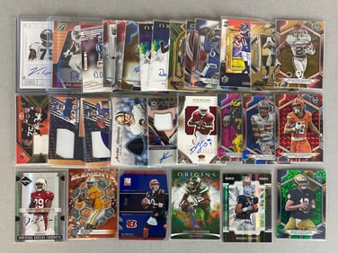30 - Football Jersey, Auto, and Insert Cards