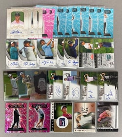 35+ 2021 - 24 Upper Deck Golf Autos, Relics, and Dazzler Cards