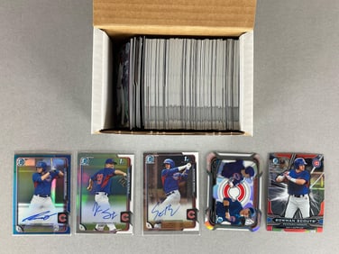 140+ 2015 Bowman Chrome + Chicago Cubs Cards with Rookies, Autos, and Inserts