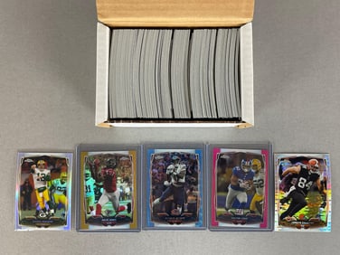 200+ 2014 Topps chrome Football Cards with Rookies, Stars, and Refractors
