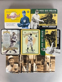 1984 Conlon Collection Sporting News Set + 5 - Upper Deck Tins