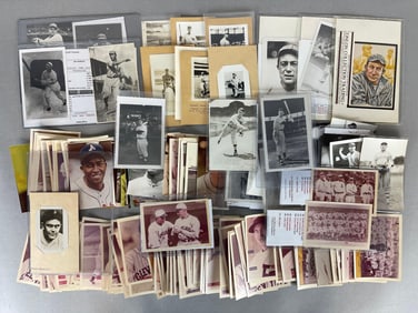 135+ 1930s - 70s Baseball Photo and Postcards with HOFs