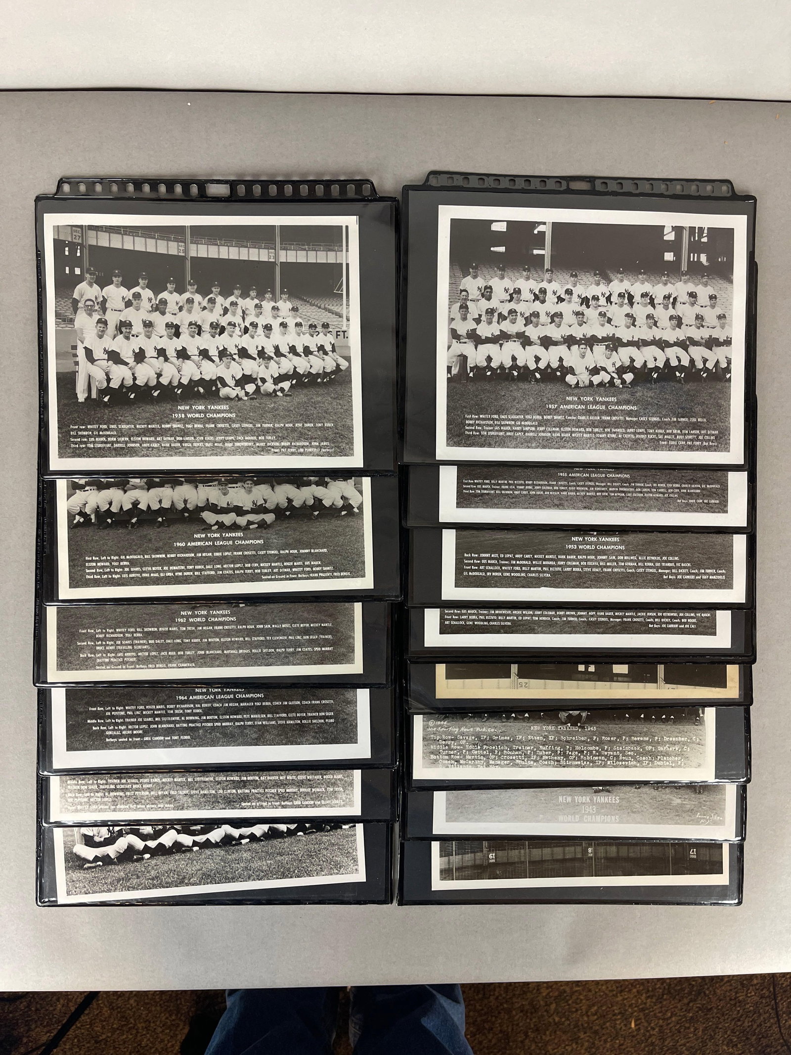 30 - 1940 - 69 New York Yankees Team Photos: Some Originals and other reprints, Sharp Team photos, 1947 and possibly 1941 originals
