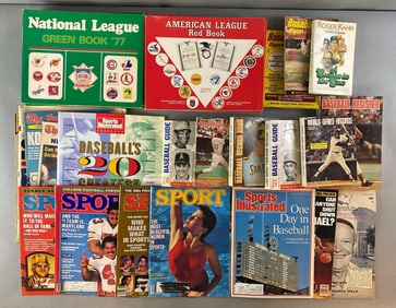 1977 - 88 NL and AL Green and Red Books + Baseball Records and Registers and More