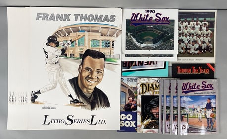 12 Frank Thomas Limited Lithographs and 1959 Chicago White Sox Team Photo and More