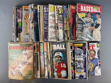 Group of 50+ 1960s - 70s Sports World, Sport and Sports Illustrated Magazines