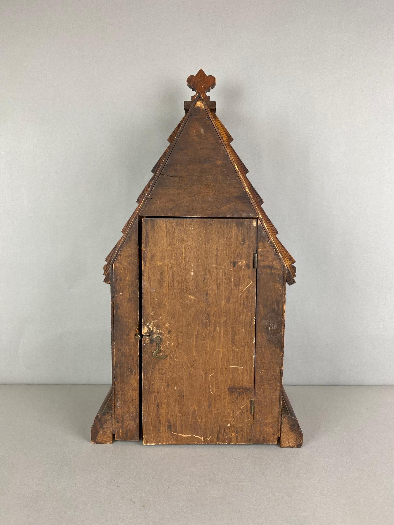 Antique Handmade Mantel Clock - 4