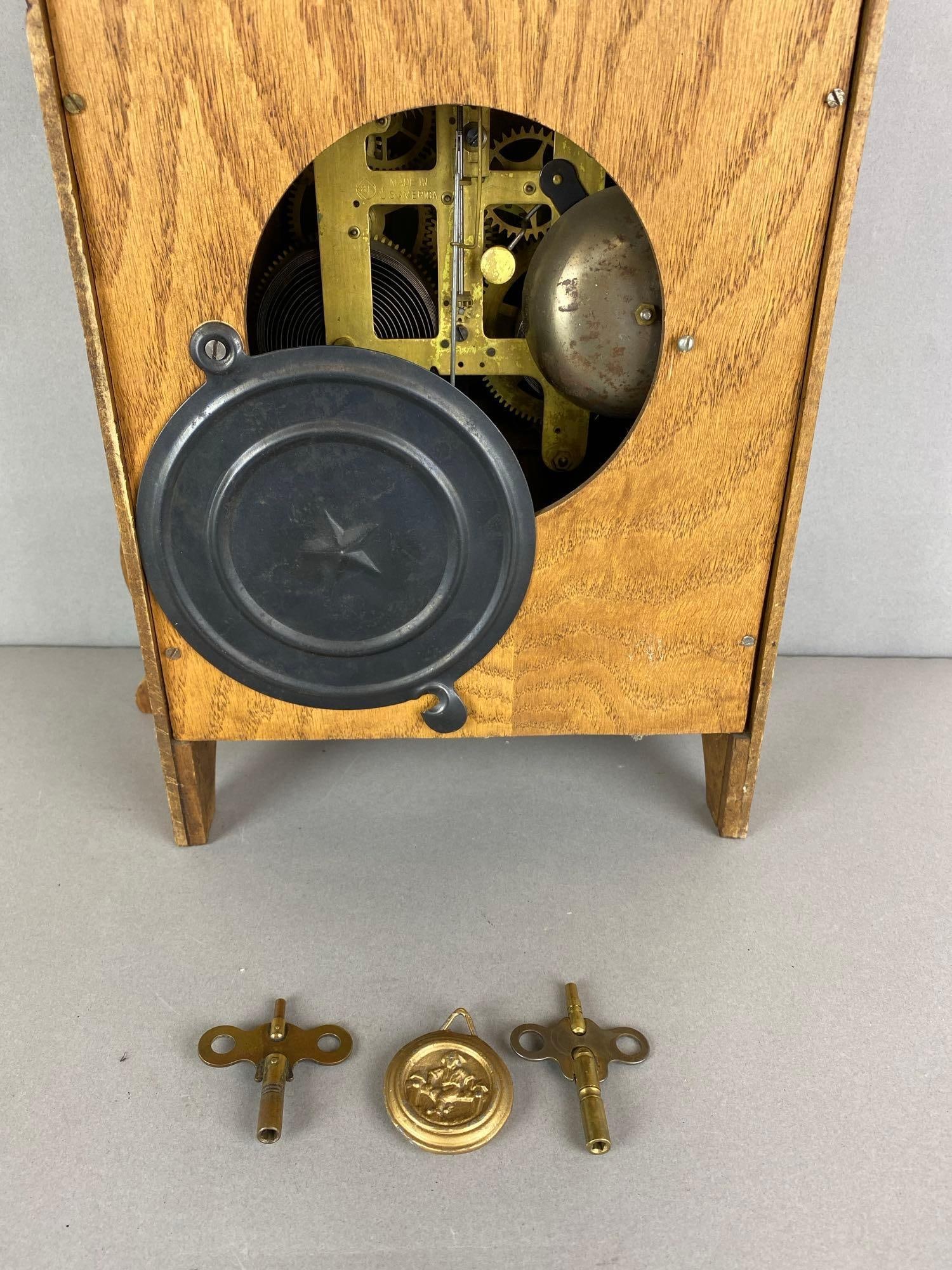 Antique Mantel Clock - 5