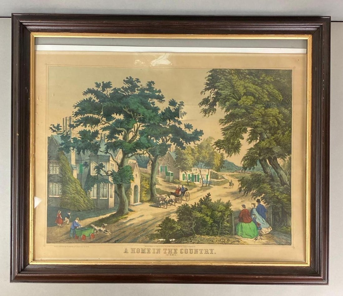 Currier and Ives A Home in the Country Lithograph (1 of 5)