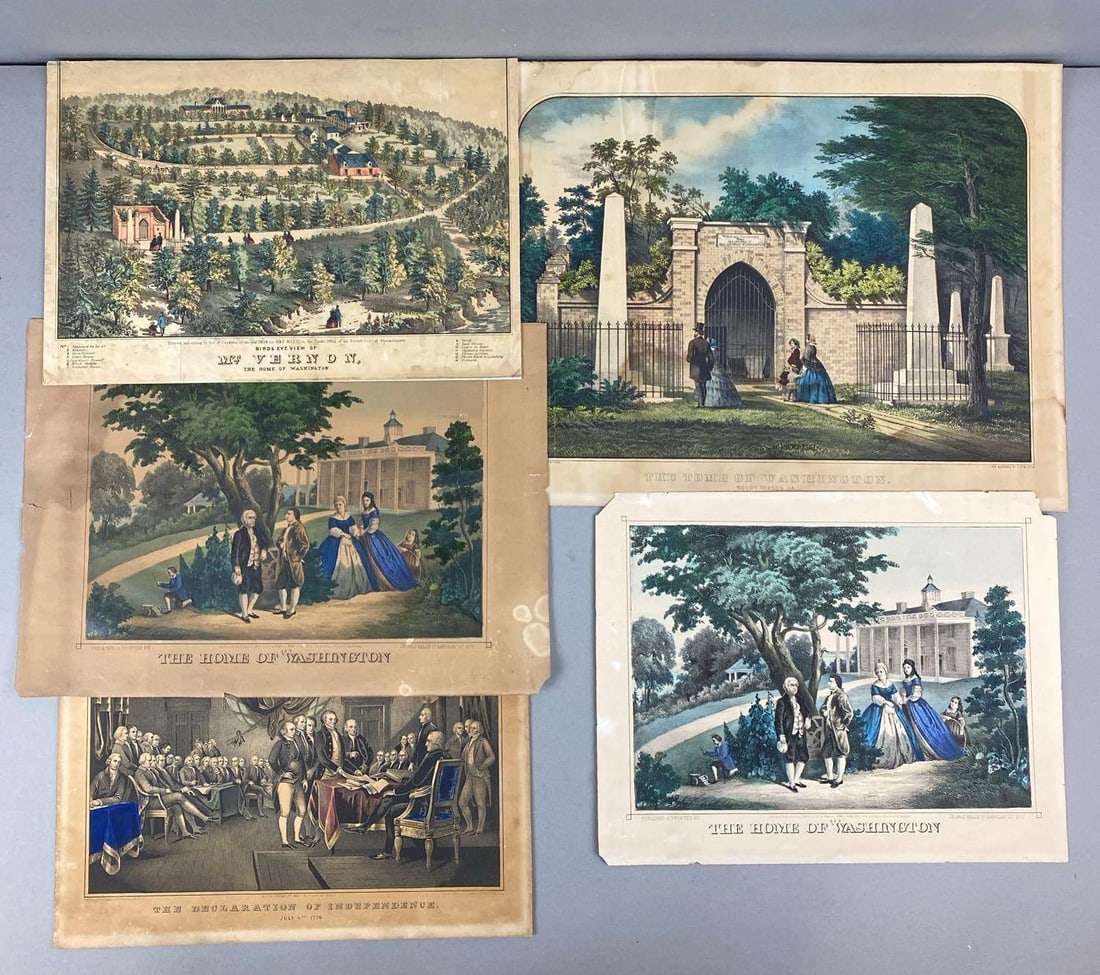 Group of 5 Lithographs (1 of 2)