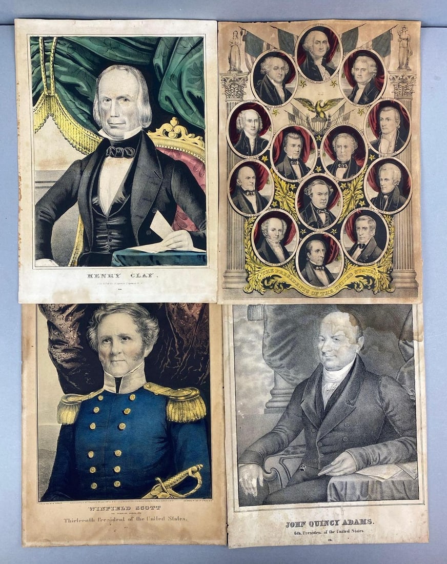 Group of 4 President Lithograph (1 of 2)