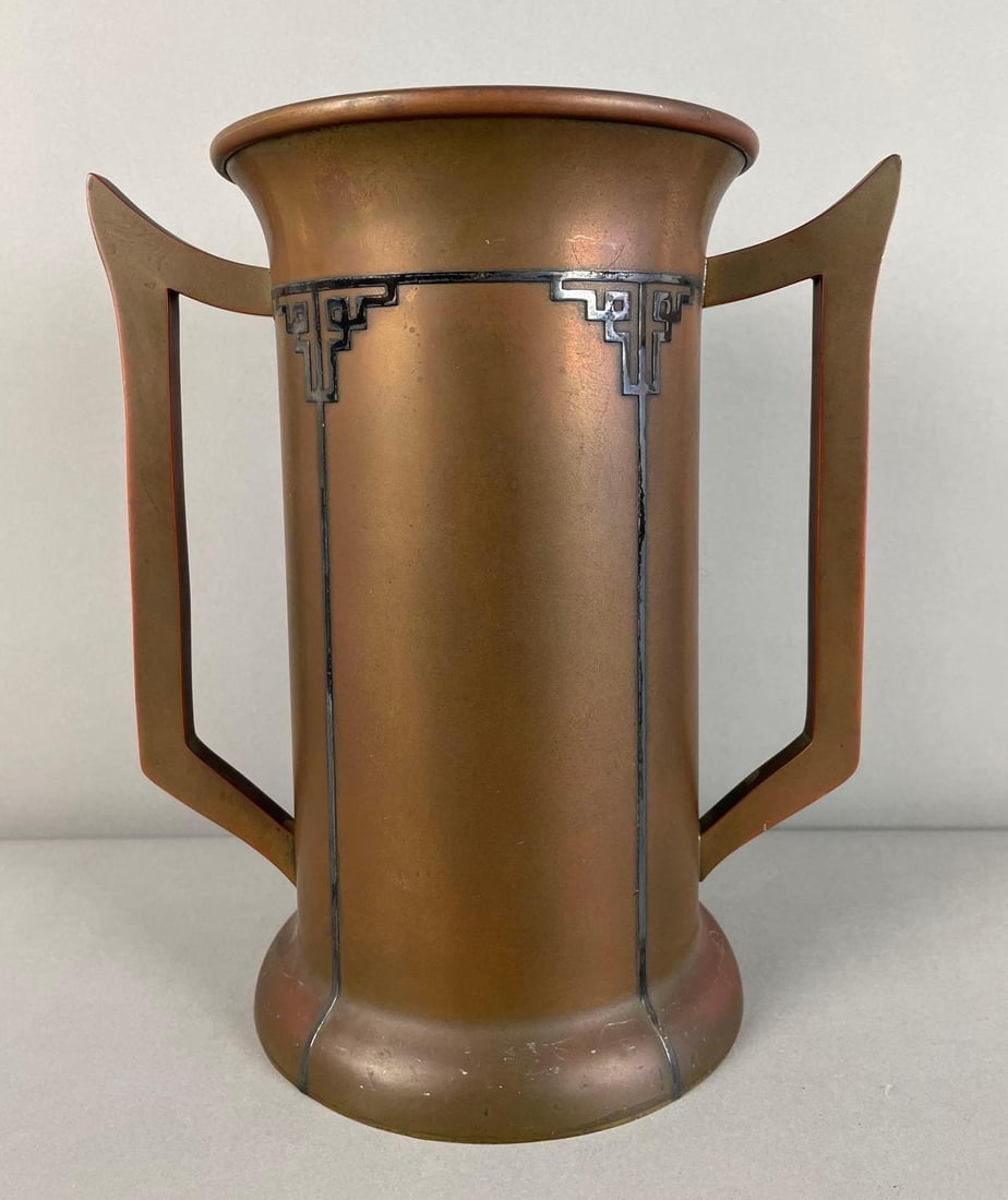 Antique Arts and Crafts Sterling on Bronze Trophy Cup (1 of 4)