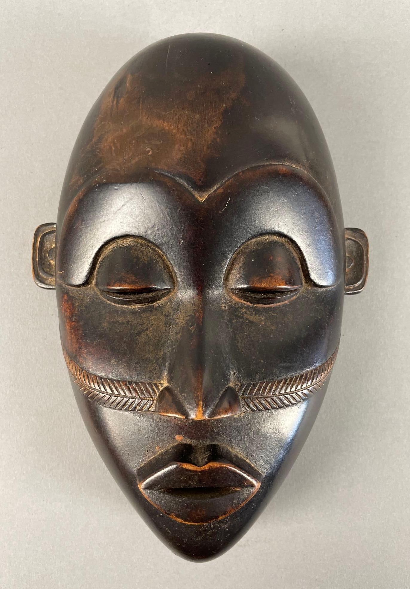 African Dan Tribe Carved Wood Mask (1 of 4)