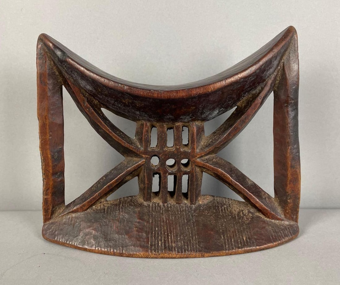 Ethiopian Carved Wood Head / Neck Rest (1 of 4)
