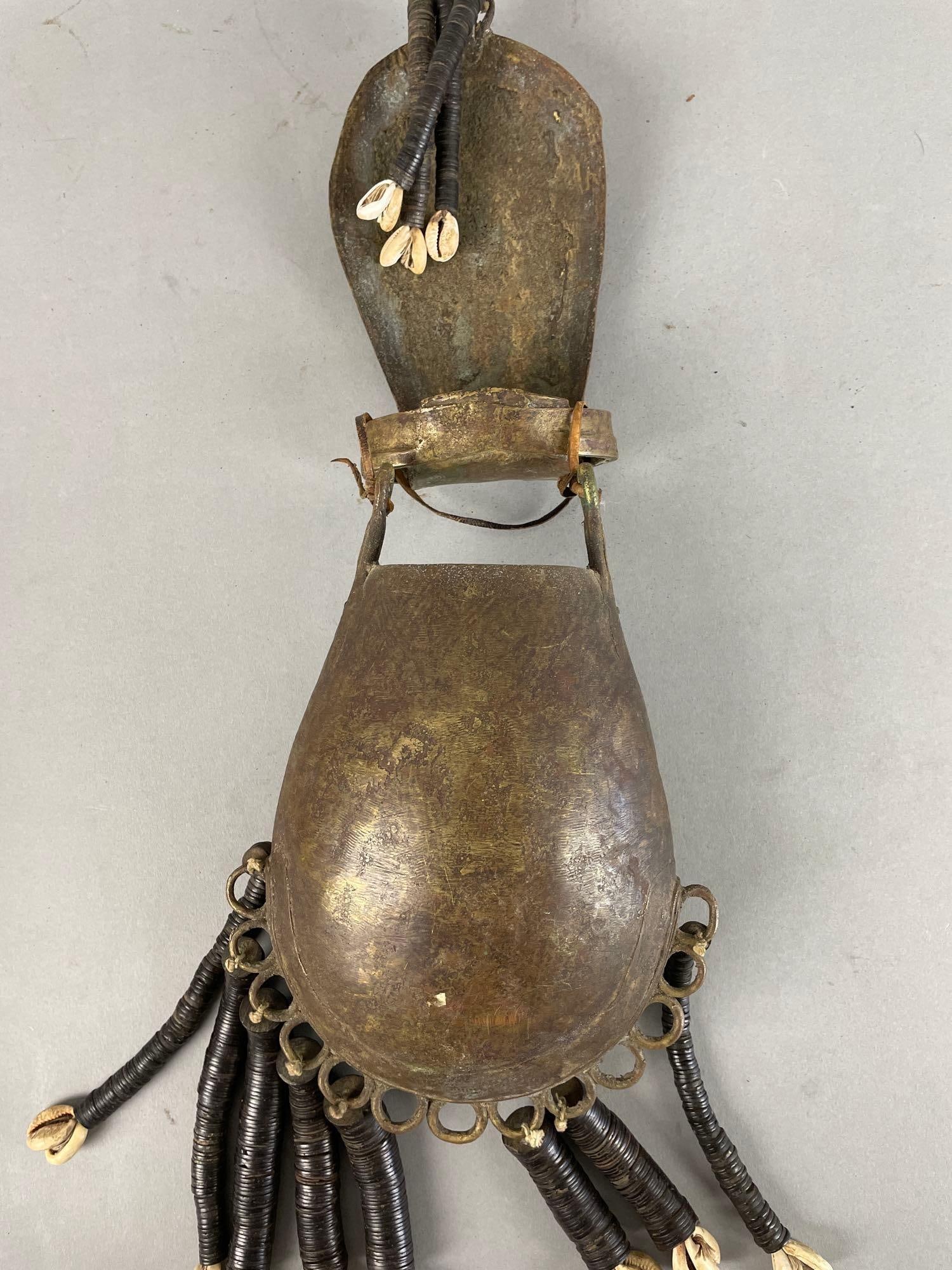 African Beaded Bronze Pouch - 2