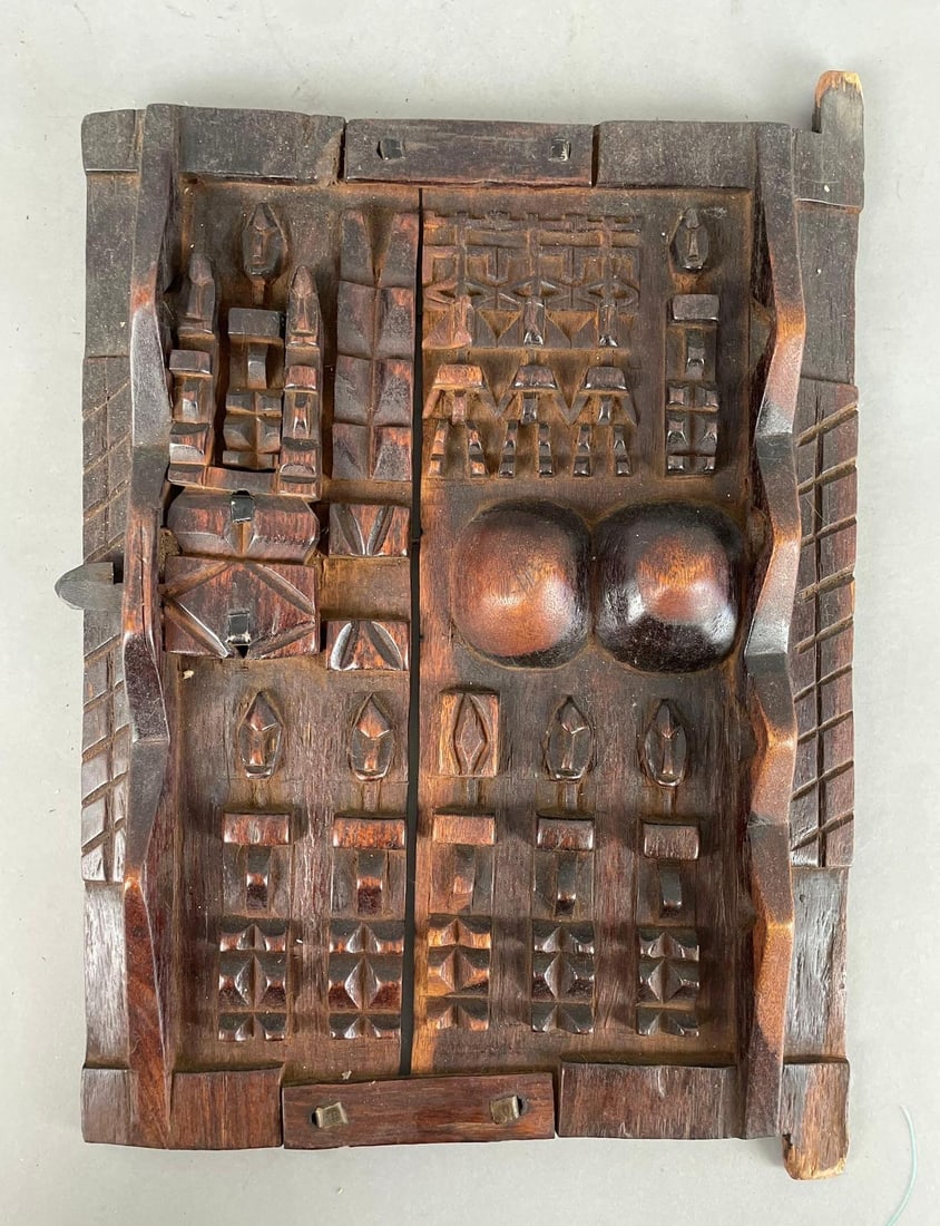 African Dogon Hand Carved Granary Door (1 of 2)