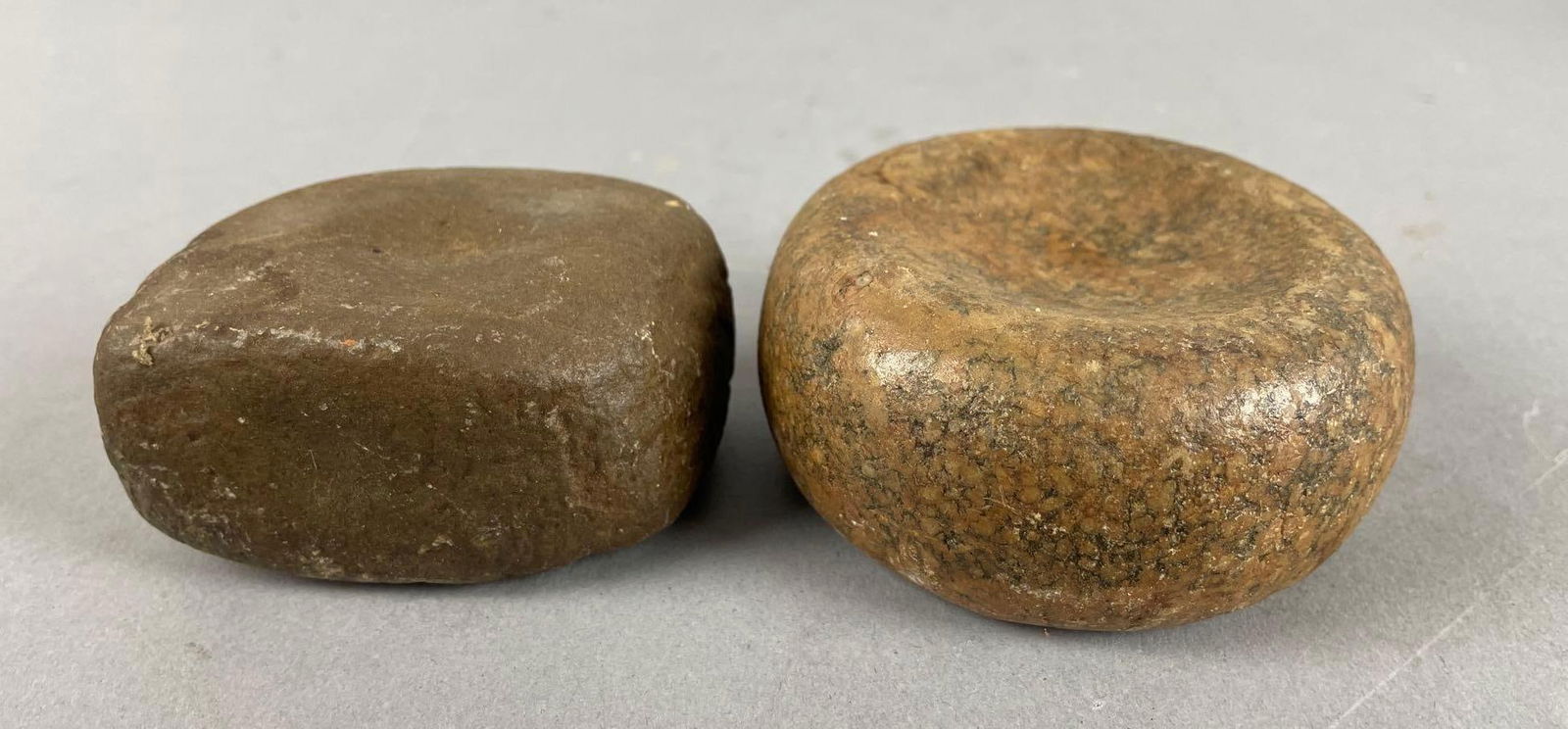 Native American Discoidal and Pitted Stone Tool (1 of 3)