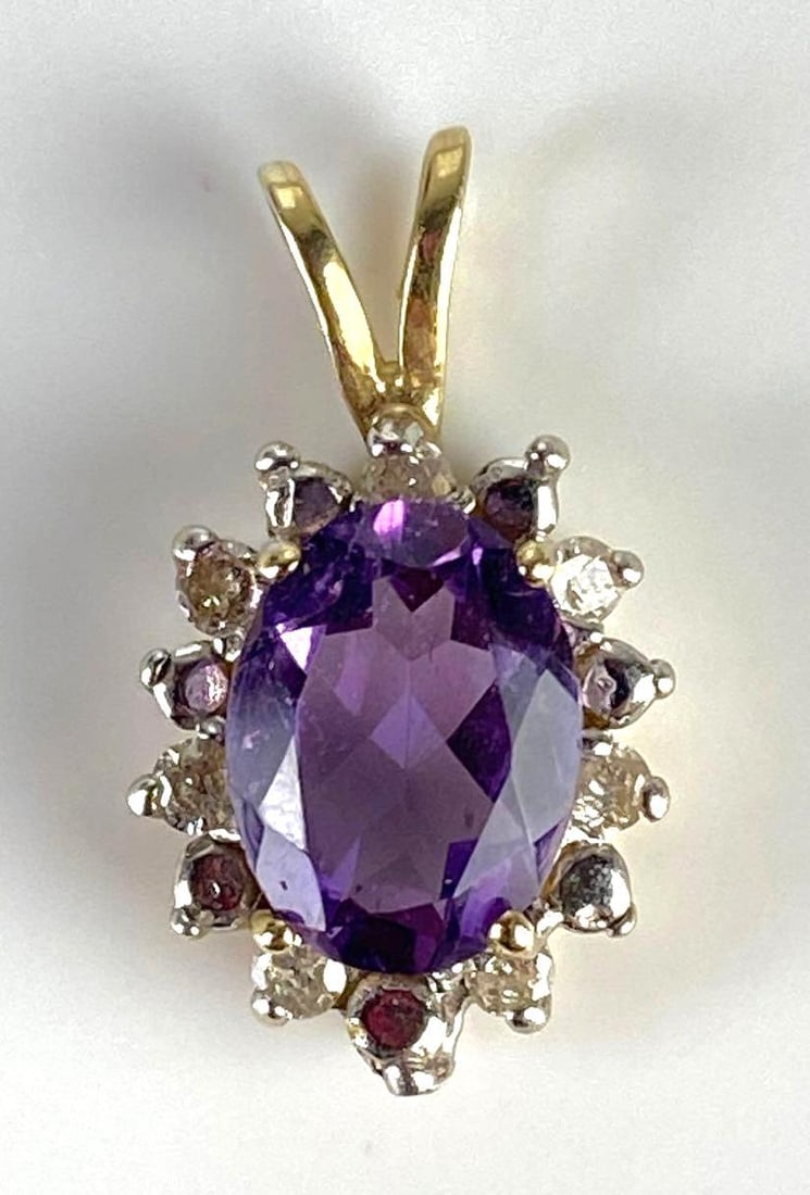 10K Gold Amethyst and Diamond Pendant: In-House Shipping Option: If you would like to use our in-house shipping service, please select “Arrange My Own Shipping” when paying your invoice. After payment, our in-house shipping team wi