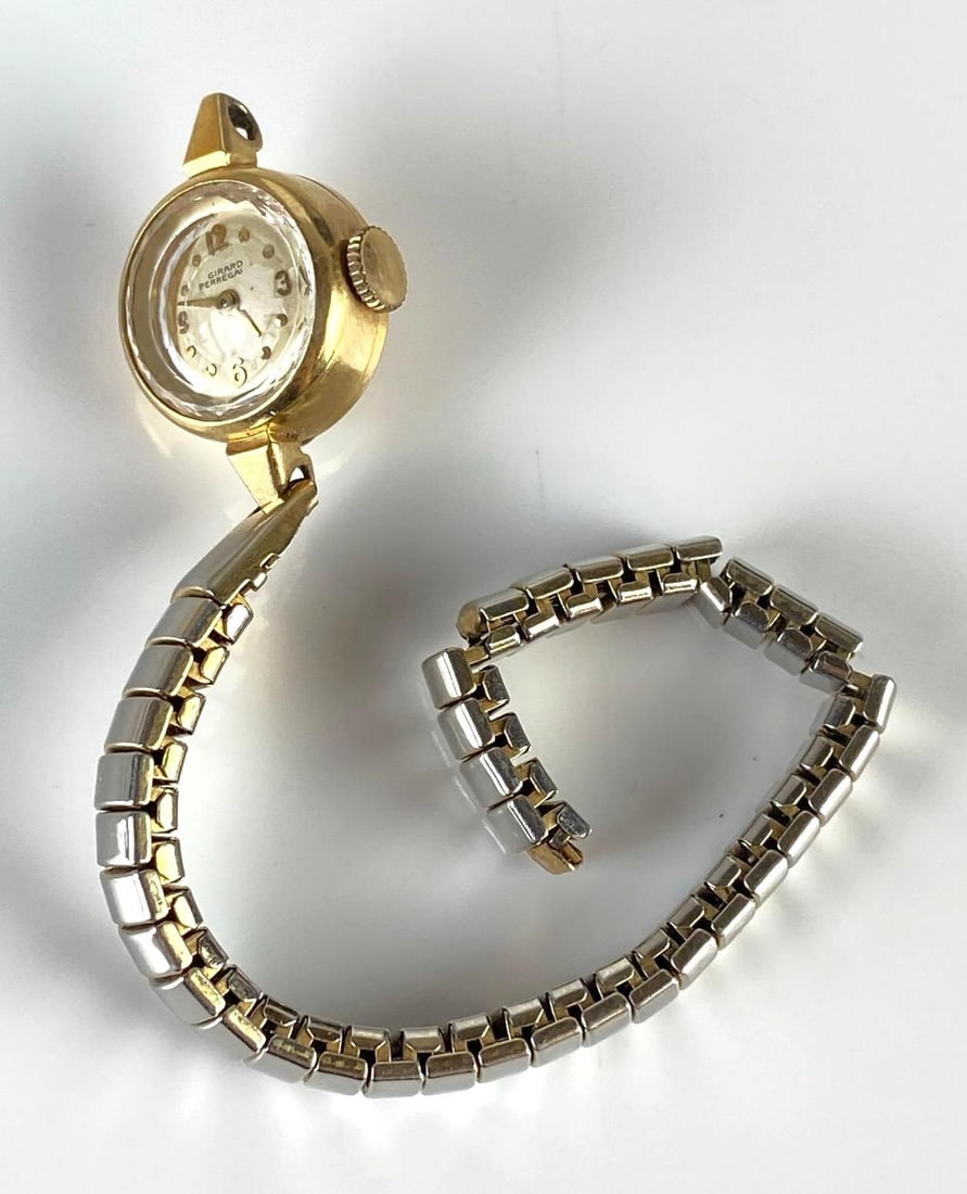 14K Gold Girard Perregai Womans Wristwatch (1 of 4)