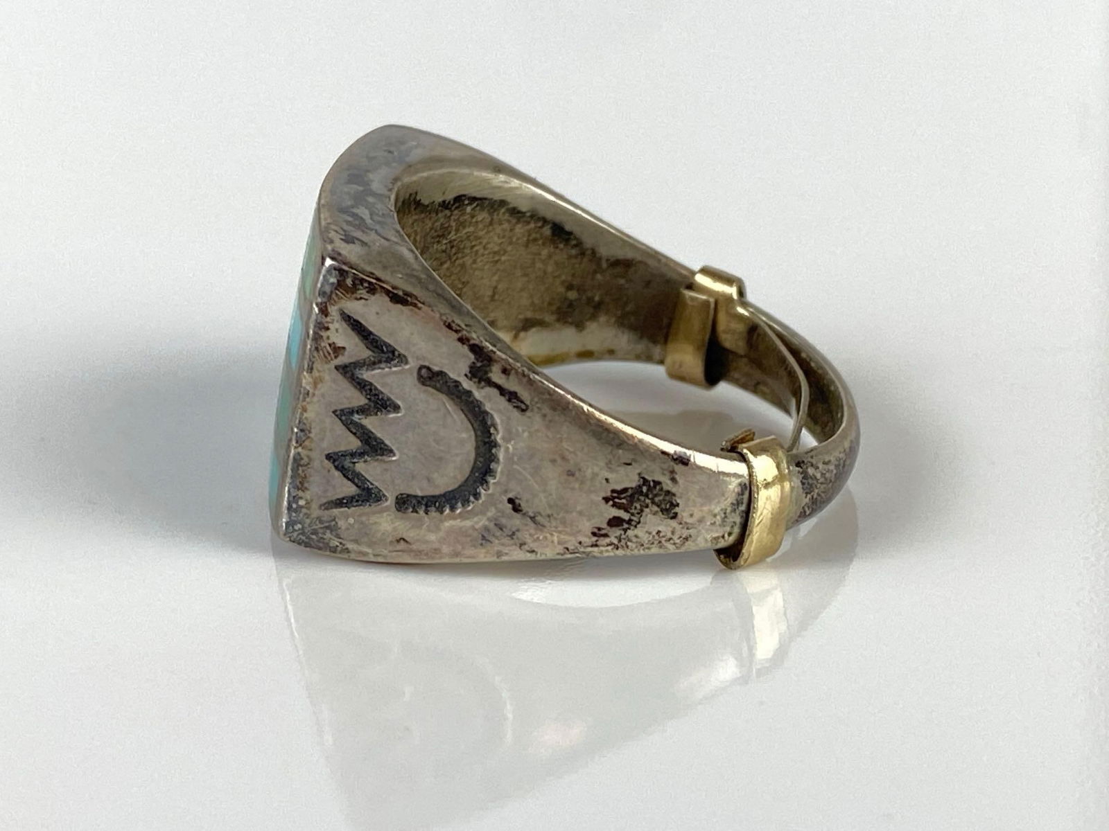 Sterling Silver Turquoise Native American Ring - 2