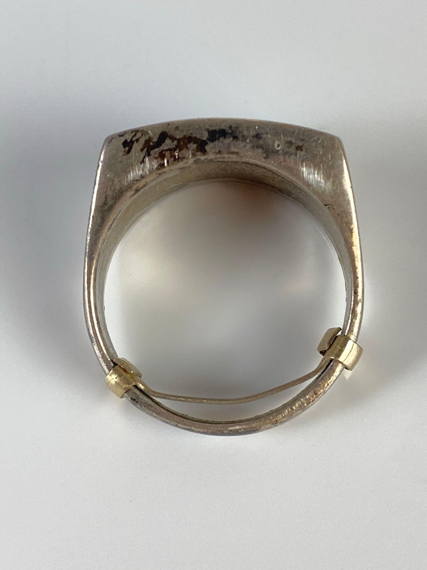 Sterling Silver Turquoise Native American Ring - 5