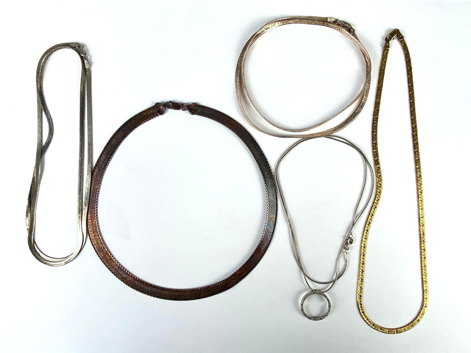 Group of 5 Sterling Silver Necklaces (1 of 3)