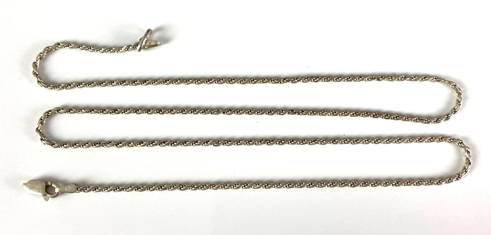 Italian Sterling Silver Rope Twist Chain Necklace (1 of 3)