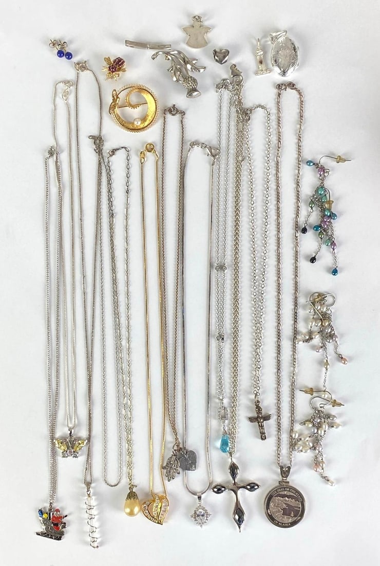 Group of Assorted Sterling Silver Jewelry (1 of 3)