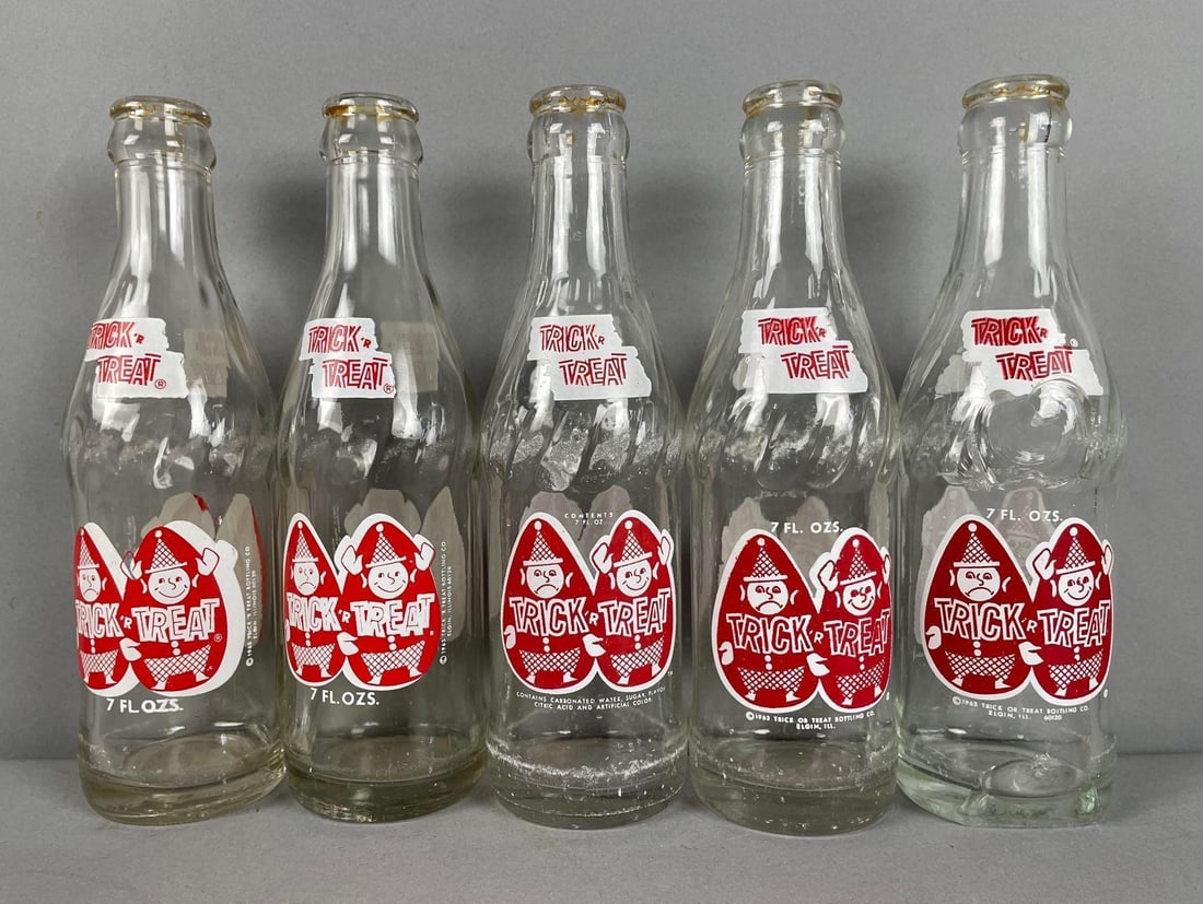 Group of Vintage Trick or Treat 7 Oz Soda Bottles: In-House Shipping Option: If you would like to use our in-house shipping service, please select “Arrange My Own Shipping” when paying your invoice. After payment, our in-house shipping team