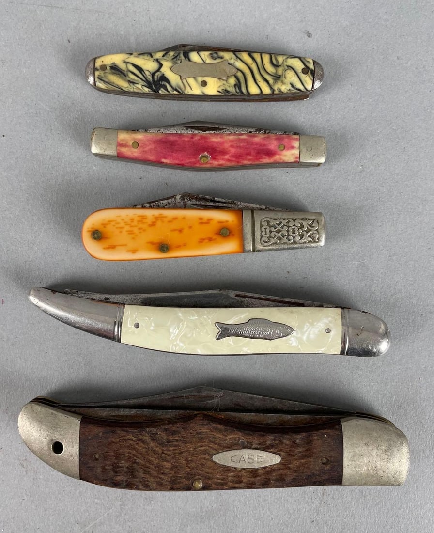 Group of Vintage Folding Knives (1 of 2)