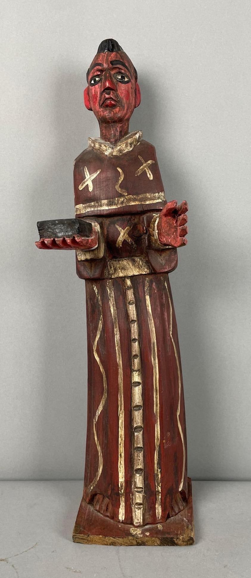 Guatemalan Religious Folk Art Saint Peter Santos (1 of 2)