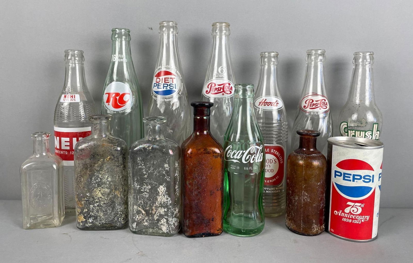 Group of Vintage Glass Cola Bottles and More (1 of 3)