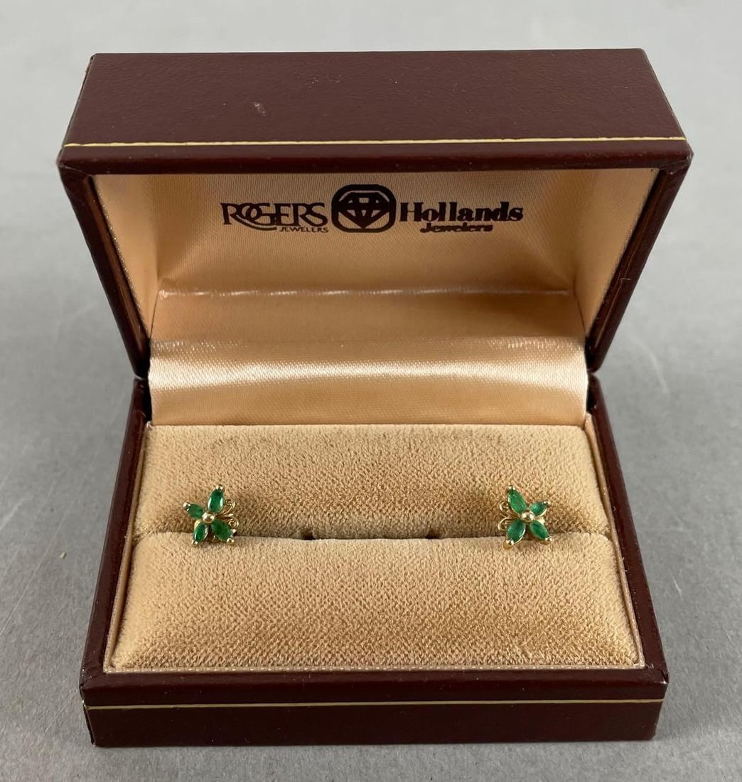 14K Gold and Green Tourmaline Butterfly Earrings: In-House Shipping Option: If you would like to use our in-house shipping service, please select “Arrange My Own Shipping” when paying your invoice. After payment, our in-house shipping team