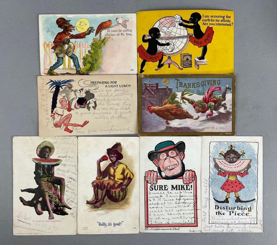 Postcards - 8 Black Americana (1 of 2)