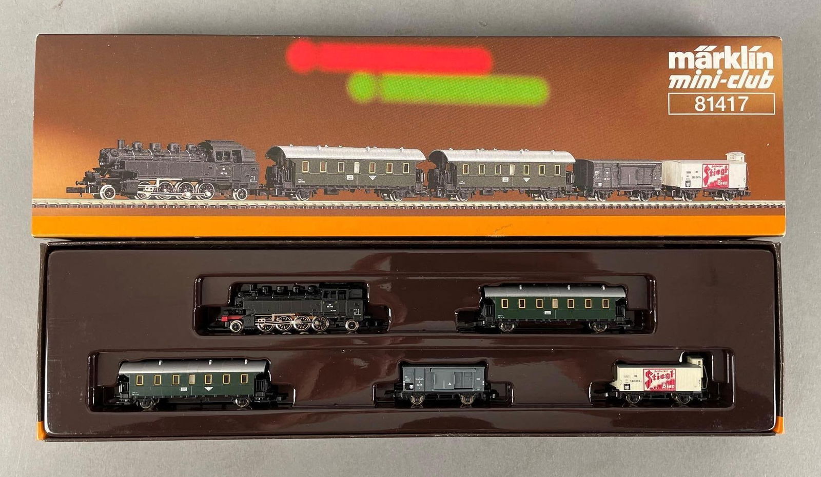 Marklin Mini-Club Z-Scale #81417 Steam Locomotive Train Set (1 of 1)