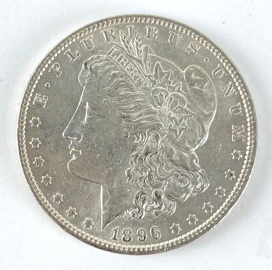 1896 US Morgan Silver Dollar (1 of 2)