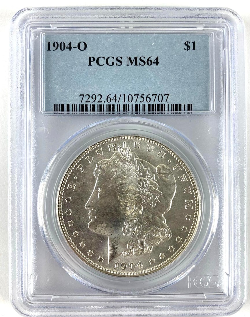 1904 O PCGS Graded MS 64 US Morgan Silver Dollar (1 of 2)