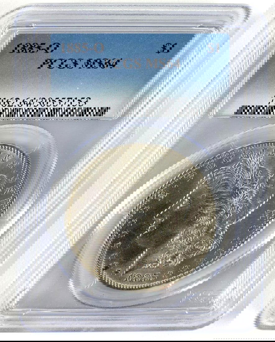 1885 O PCGS Graded MS 64 US Morgan Silver Dollar (1 of 2)