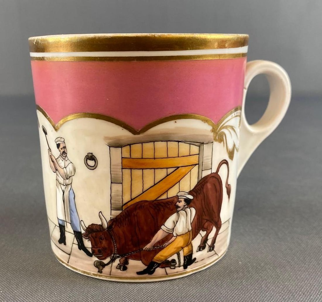 Antique Butcher Occupational Shaving Mug: In-House Shipping Option: If you would like to use our in-house shipping service, please select “Arrange My Own Shipping” when paying your invoice. After payment, our in-house shipping team wi