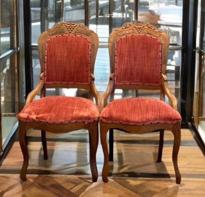 Set of 2 Antique Victorian Wood Chairs (1 of 3)