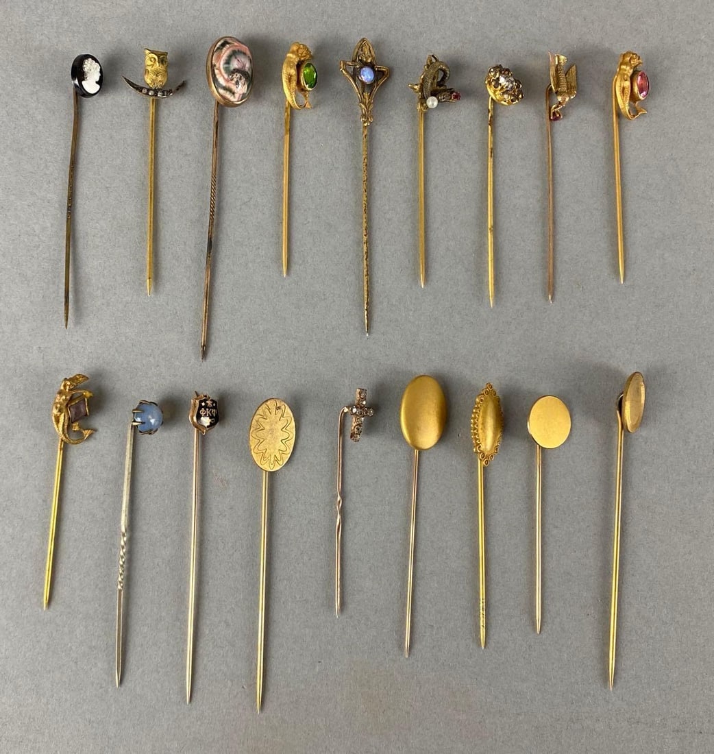 Group of 18 Vintage Stick Pins (1 of 3)